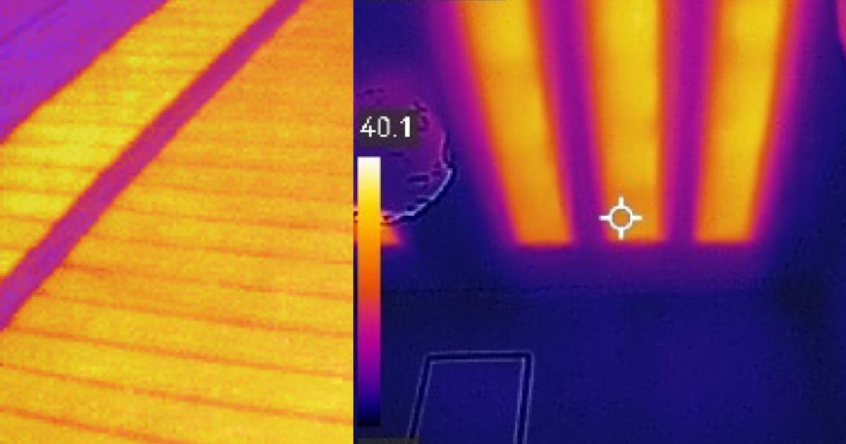 Underfloor vs ceiling infrared heating