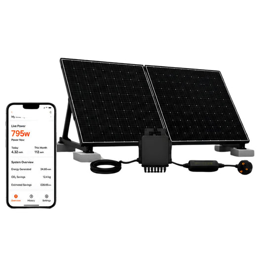 UKSOL Plug-In Solar Pro Duo 890W Kit with 800W Smart Microinverter